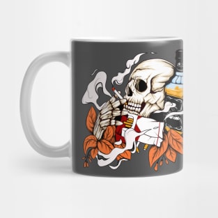 Skull and wine Mug